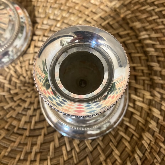 Pair of Vintage Silver-Plated Candlestick Holders - Picture 6 of 10